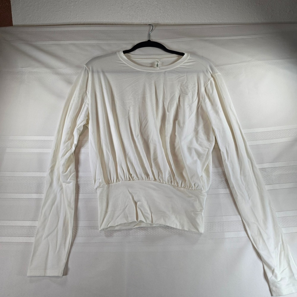 Halara Round Neck Long Sleeve Work Top